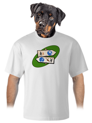 Diaľkový pochod unisex tričko oversized White