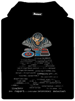 Coder ape detská mikina klokanka Black