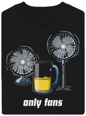 Only fans unisex mikina bez kapucne Black