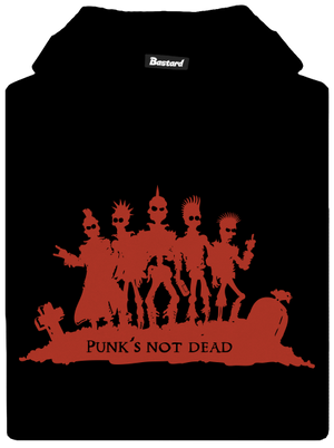 Punks Not Dead detská mikina klokanka Black