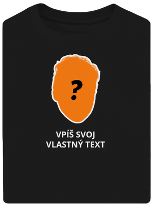 Tvoja hlava unisex tričko oversized Black