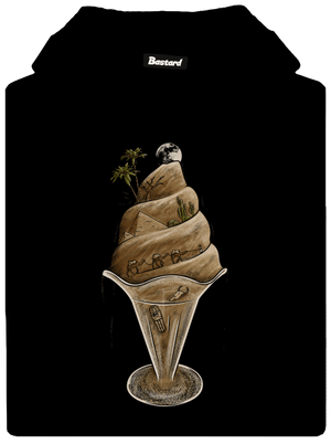 De(s)ert dámska mikina klokanka Black