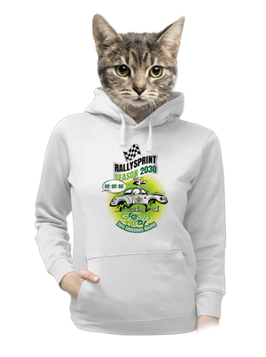 Rallysprint 2030 dámska mikina klokanka White
