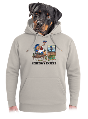 Hokejový expert unisex mikina premium Pastel Macchiato