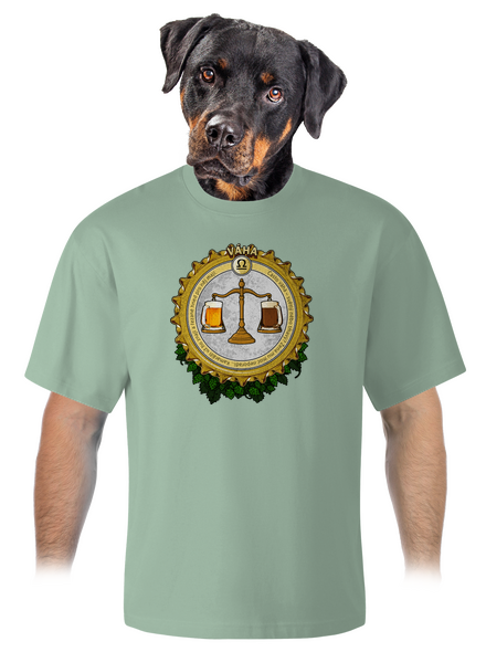 Pivný horoskop: Váha unisex tričko oversized Sage