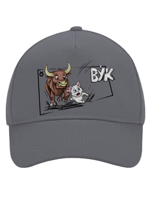 Mačací horoskop: Býk šiltovka baseballka Graphite grey