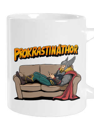 Prokrastináthor veľký hrnček White