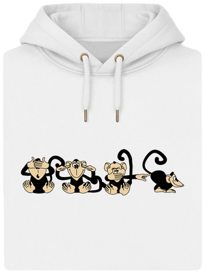 Opica unisex mikina premium Snowwhite