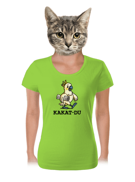 Kakat-du dámske tričko Apple Green
