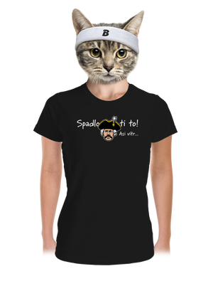 Spadlo ti to dámske športové tričko Black