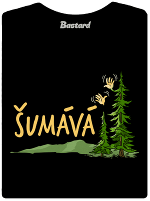 Šumává dámske tričko Black