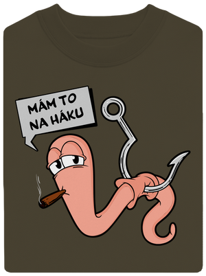 Na háku unisex mikina bez kapucne Urban Khaki