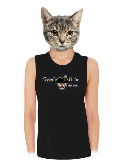 Spadlo ti to dámske tielko voľné Black