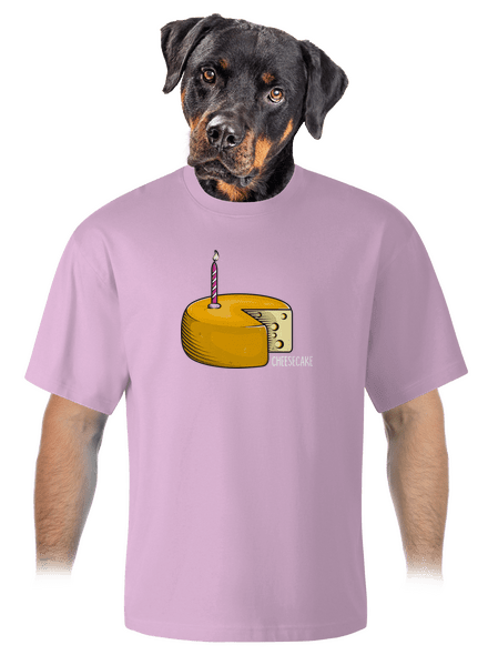 Cheese cake unisex tričko oversized Orchid