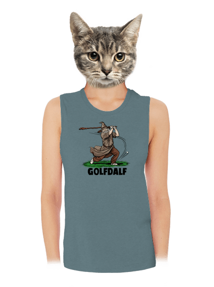 Golfdalf dámske tielko voľné Heather Deep Teal
