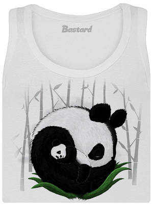 Dve spiace pandy dámske tielko klasické White