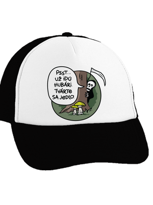 Muchotrávky zelené šiltovka truckerka Black cap