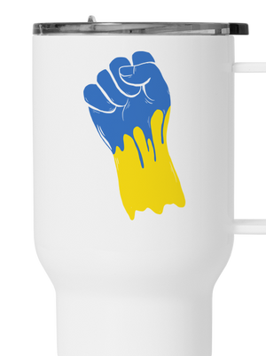 Ukrajina - Ruka termohrnček White