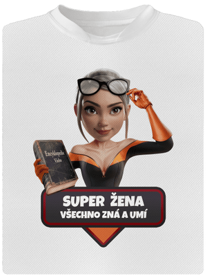 Super mama detské športové tričko White