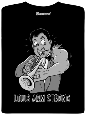 Louis Armstrong pánske dlhý rukáv Black