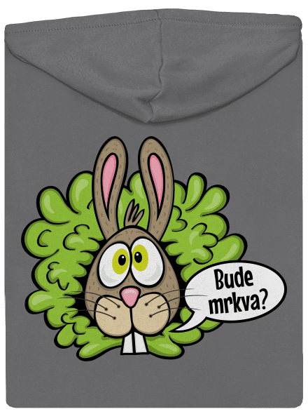 Vitamíny pre zajačikov dámska mikina na zips Steel Gray