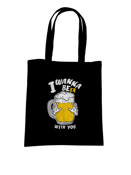 I wanna beer taška Black
