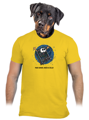 Padá server pánske tričko Gold