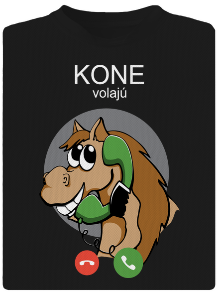 Kone volajú detské športové tričko Black
