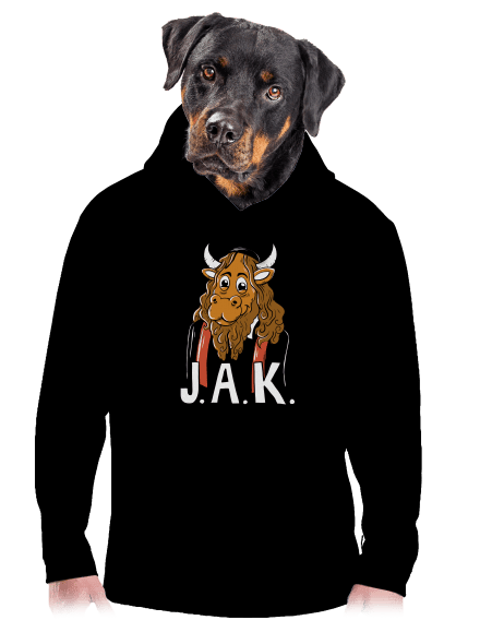 Jak pánska mikina klokanka Black