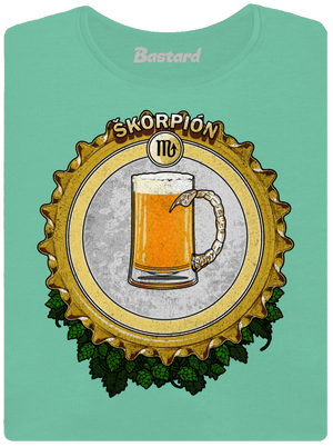 Pivný horoskop: Škorpión dámske tričko prémium Mint Mal