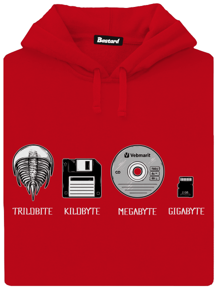 Trilobite pánska mikina klokanka Red