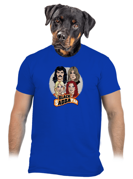 Black Abba pánske tričko Royal Blue