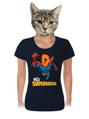 Môj superhrdina dámske tričko Navy Mal
