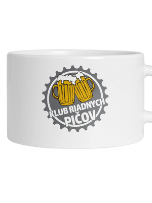 Klub riadnych pičov hrnček makronka White