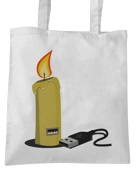 USB sviečka taška White