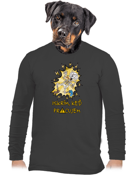 Iskrím pánske dlhý rukáv Dark Grey