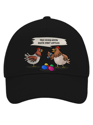 Sliepka pred Veľkou nocou šiltovka baseballka Black