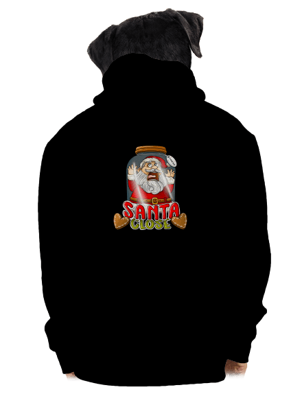 Santa Close pánska mikina na zips Black