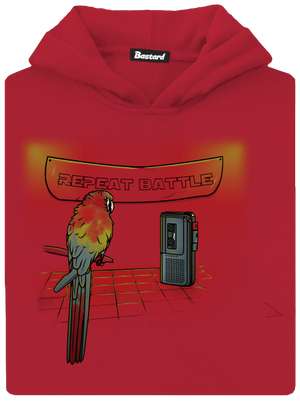 Repeat battle detská mikina klokanka Fire Red