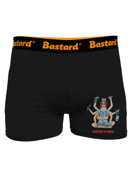 Sestra v akcii boxerky Black