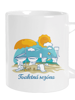 Toaletná sezóna veľký hrnček White
