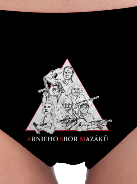 Arnieho sbor mazáků dámske nohavičky Black