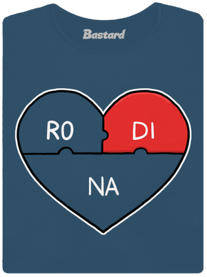 Rodinné puzzle dámske tričko prémium Petrol Blue
