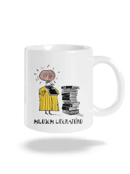 Milujem literatúru klasický hrnček White