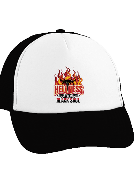 Hellness šiltovka truckerka Black cap