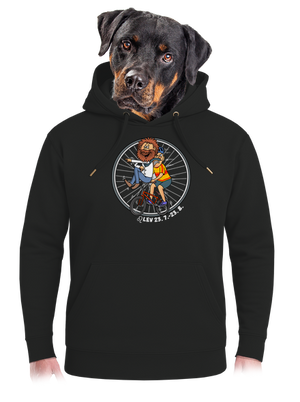 Cyklistický horoskop: Lev unisex mikina premium Dark Black