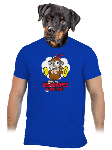 Monkey in my head pánske tričko Royal Blue