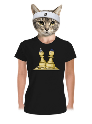 Šach a Mat dámske športové tričko Black