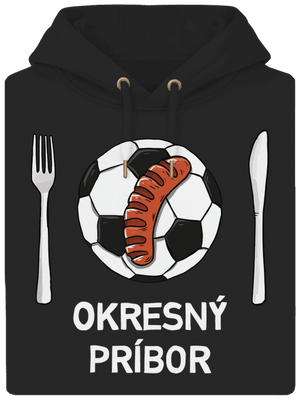 Okresný príbor unisex mikina premium Dark Black