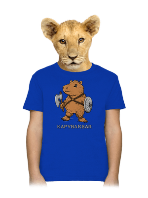 Kapybarbar detské tričko Royal Blue